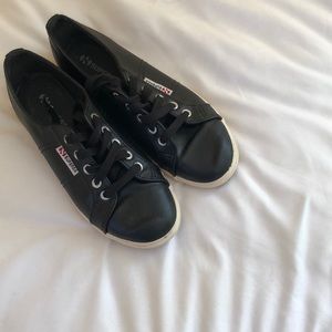 Black Superga sneakers